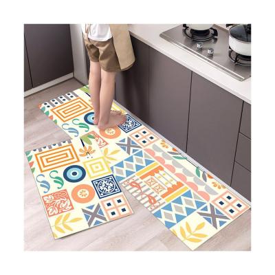 China 100% Polyester 3d Printing Kitchen Mat Cushioned Anti-slip Anti-fatigue Kitchen Blanket for sale