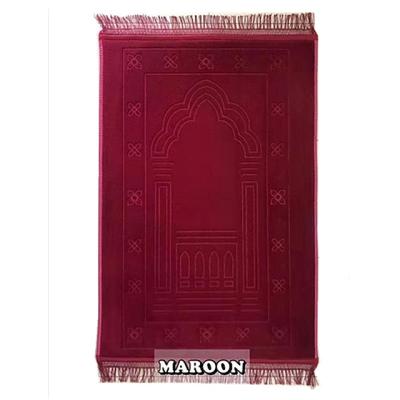 China Washable Wholesale Muslim Prayer Mat With Compass Islamic Prayer Mat for sale