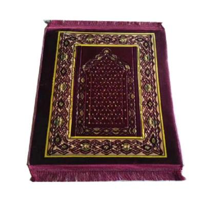 China Polyester Non-slip Printed Prayer Blankets Carpet Islamic Prayer Mat Turkey Prayer Rug for sale