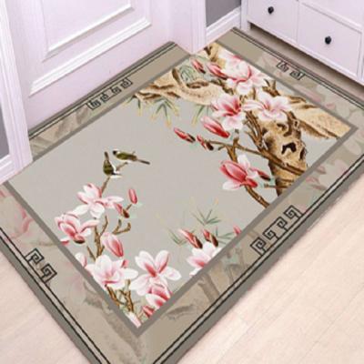 China 2021 New Design Anti-slip Family Long Comfortable Cute Oil And Waterproof Floor Covers Floor Mat for sale