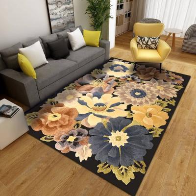 China Beautiful 3d printing carpets high quality anti-slip living room rugs 3d blanket for sale for sale