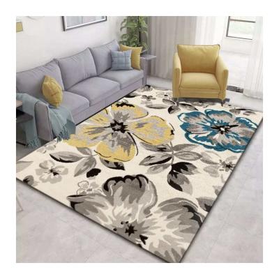 China Factory wholesale luxury living room 3d floor mat carpet anti-slip washable rug for floor for sale