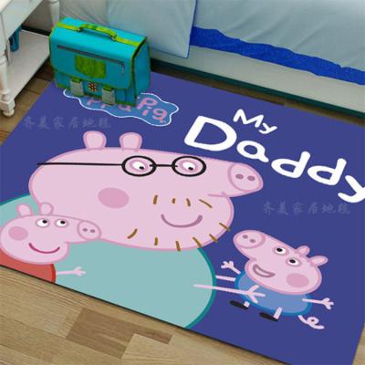 China Professional manufacturer cheap blankets washable upholster rectangle shape cartoon blanket/blanket mat for kids for sale