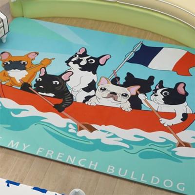 China China factory washable high quality custom blanket rug cartoon for room/custom print kids cartoon blankets for sale