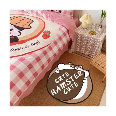 China Washable Home Sale Carpet Cashmere Blanket Decorative Circle Rug Hot Sale Plush Fuzzy Blanket For Bulb for sale