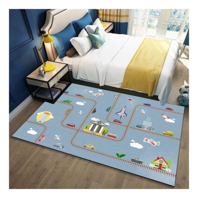 China Rectangular 10pcs/lot Children's Plush Blanket Baby Play Rug Children's Room Anti-Slip Soft Carpet Era Rectangular Rugs for sale