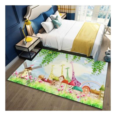 China Eco-Friendly Anti-Slip Kids Carpet Play Mats Kids Decorative Room Rugs Blankets Mats for sale