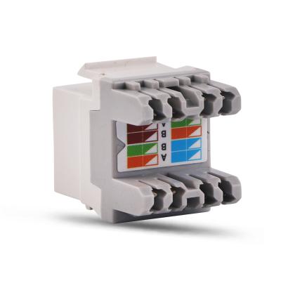 China Hot Sale RJ45 8P8C Modular Jack 180 Degree UTP Cat6 Keystone Jack LX-KJ-D6HD for sale