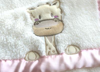 China 240-400gsm Baby Sleep Wrap Swaddle Sherpa Deer Pattern For Girls for sale