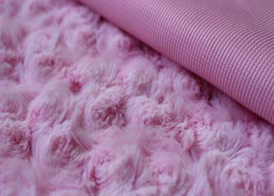 Chine Tissu brillant de peluche de Rose picovolte de vis ignifuge pour le sofa PV-02 à vendre