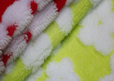 China 100% Polyester Sherpa Fleece Fabric Flower Pattern Design Print Berber Fleece Fabric for sale