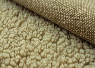 China De beige van de de Vachtstof van Kleurenberber Polyester van de de Doekvoering 100% met SGS Certificatie Te koop