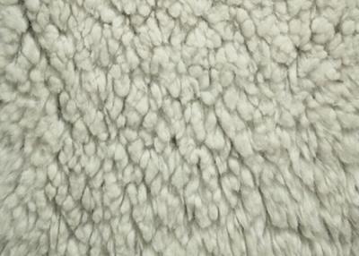 China 100% Polyester Berber Fleece Fabric White Color Back Print With SGS Certification for sale