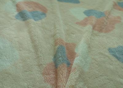 China Flame Retardant Berber Fleece Fabric Multicolored Print For Sheet / Clothing Farland for sale