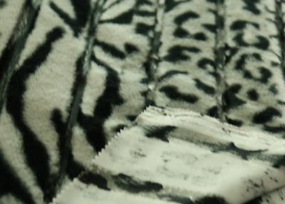 China 100% Polyester Fashionable Leopard Print Faux Fur Fabric Warm For Bedding Set for sale