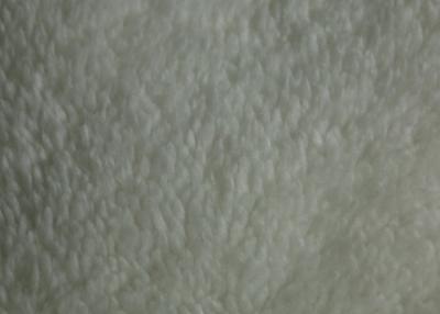 China Warm Laminated White Fur Fabric , Laminated Fleece Fabric Low Cadmium for sale