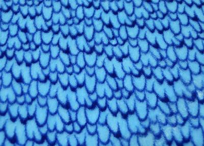 China Anti - Static Organic Blue Color Sponge Short Pile Fabric With SGS Certification for sale