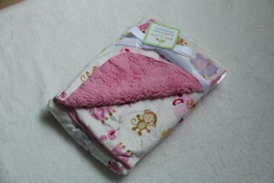 China Shrink - Resistant Soft Printing Polyester Baby Blanket For Bag / Bedding for sale