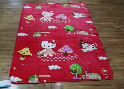 China Lovely Cute Animal Personalized Fleece Blankets For Home / Airplane for sale