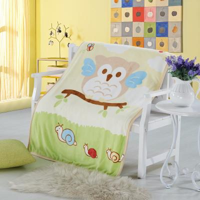 China Pretty Anti Bacterial Non - Irritating Wool Newborn Baby Muslin Blanket for sale