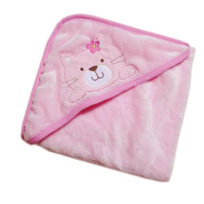 Chine Ouatine de Sherpa de modèle de hibou d'hiver rose/blanc de couverture de polyester de 100 pour cent pour nouveau-né à vendre