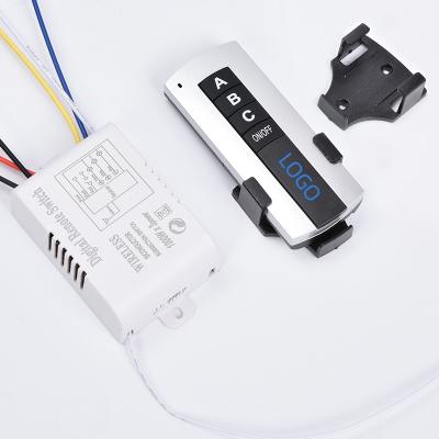 China Waterproof Zhongshan remote control switch wireless remote control button switch remote control switch 220v dimmer for sale