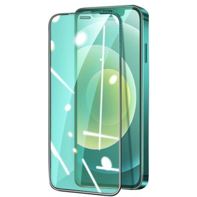 China Mobile Phone Hd Green Light Anti-drop Anti-drop Airbag Tempered Film Toughened Film Glass For iPhone 12 for sale