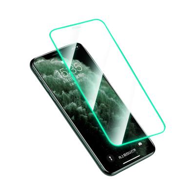 China Anti-explosion Glow-in-the-Dark Fluorescent Anti-Explosion Mobile Phone Protective Film Airbag HD Shatterproof Hardened Screen For iPhone 11 for sale