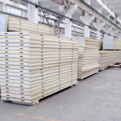 China industrial high quality camlock pu sandwich panel for cold room/freezer/refrigerator insulated panel for sale