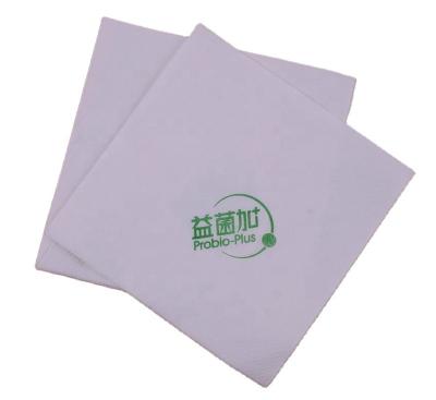 China Printed Disposable Restaurant Dining Cutlery Virgin Pulp Napkin White Tissue Paper With Free Logo for sale