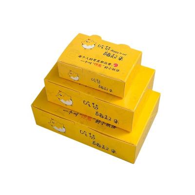 China Handmade Customized Food Grade Paper Packaging Fried Chicken Box For French Takeaway for sale