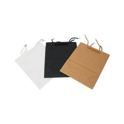 China Factory Custom Paper Recycled Packaging Bags Materials China Supplier Customized With Logo Paper Bag For Clothing Packaging for sale