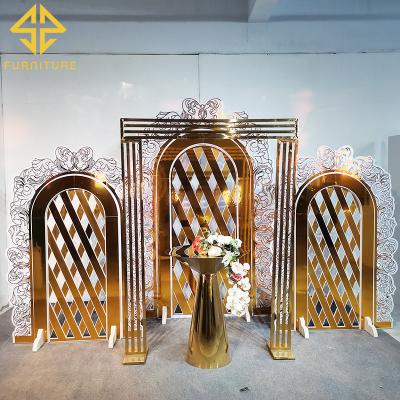 China 2021 Hotsale new luxury modern desgin PVC wedding decoration backdrop for event for sale