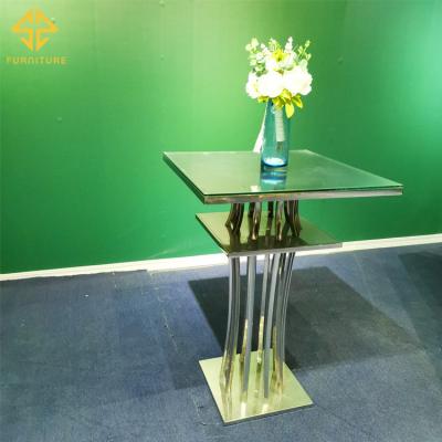 China Wholesale bar chair furniture modern silver stainless steel cake stand coffee table gold for sale