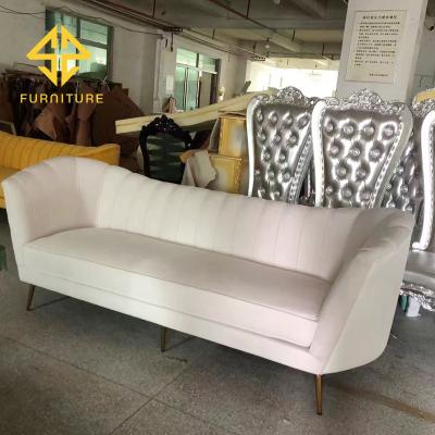 China (Other)Adjustable Modern Luxury Home Hotel Wedding Banquet Metal Velvet Double Sofa Chair for sale