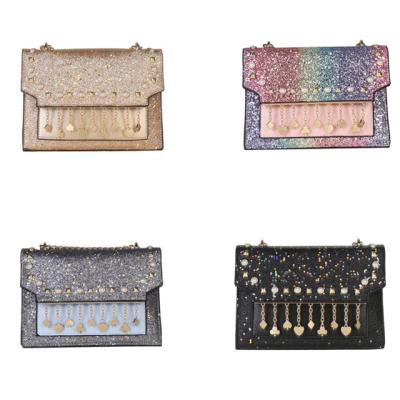 China Fashion sequin 2021 purses and handbags ladies fashion leather shoulder bags luxury women handbags for women for sale