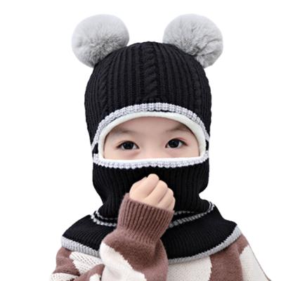 China breathable & OEM Baby Private Label High Quality Custom Kids Waterproof Hot Selling Black Beanie Knitted Winter Kids Hat for sale