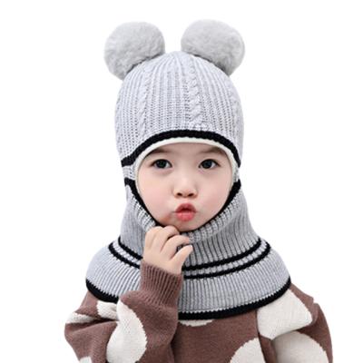 China breathable & Waterproof Hot Selling Kids Winter Customize New Label Baby Kids Leather Beanie Hat for sale