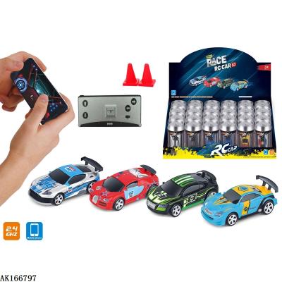 China RC Model 2022 NEW 1:58 2.4G MINI Plastic Coke Box Racing rc car toy car wireless radio controlled remote control toys for kids for sale