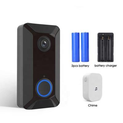 China Wholesale wireless video wifi ring doorbell 720P WI-FI intercom intercom night vision smart doorbell camera with chime for sale