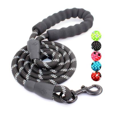 China Pet Leash Running Mountain Climbing Rope for Medium Large Big Dog 150 Cm Nylon Reflective Dog Leash for sale