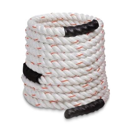 China 9m*38mm nylon gym fitness battle rope for training battling ropes for gym and exercise polyester fitness battle rope for sale