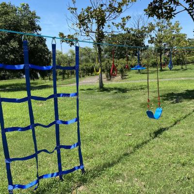 China Outdoor Slackline ninja warrior Obstacle Course for kids for sale