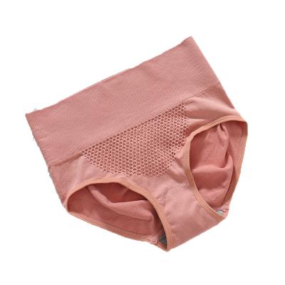 China Wholesale 3D Honeycomb Holes Waist High Waist Ladies Sexy Underwear Women Nylon Breathable Seamless Panties for sale