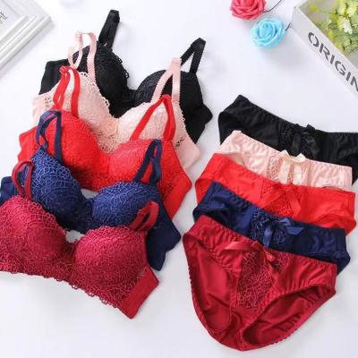 China Factory wholesale high quality antibacterial sexy underwear set underwear lace bra and sexy panties suit for sale