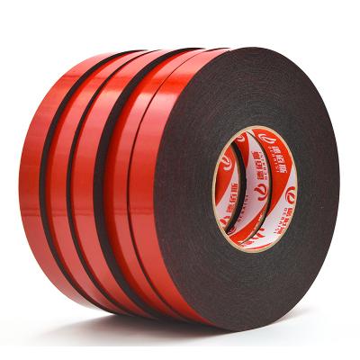 China ANTISTATIC 0.5-3mm thick Double Side PE Foam Tape Wholesale Red Film Self Adhesive Waterproof PE Foam Tape for sale