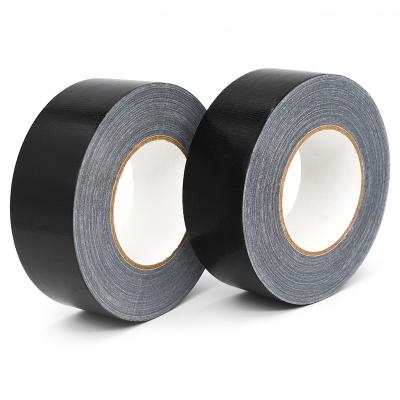 China Custom Made Black 230mic Waterproof Heavy Duty Industrial Hot Melt Fabric Adhesive Tape For Fix Insulation Sealing Protection for sale