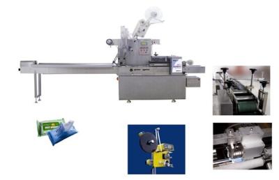 China Automatic Drag-out Type Wet Tissue Packing Machine 30-150 Packs/min for sale