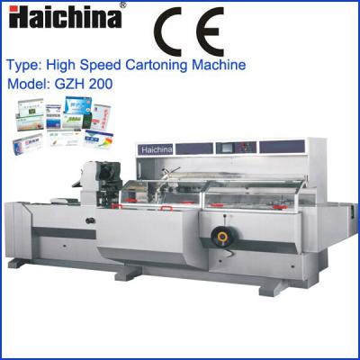 China Horizontale Automatische Kartonnerende Machine/Kartonmachine met Hoge snelheid, Ce-Certificatie Te koop