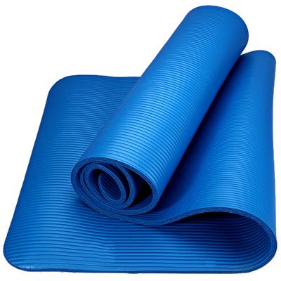 China Durable Eco Friendly Anti Slip 8mm Custom nbr Exercise Yoga Mat With Carrier Strap for sale